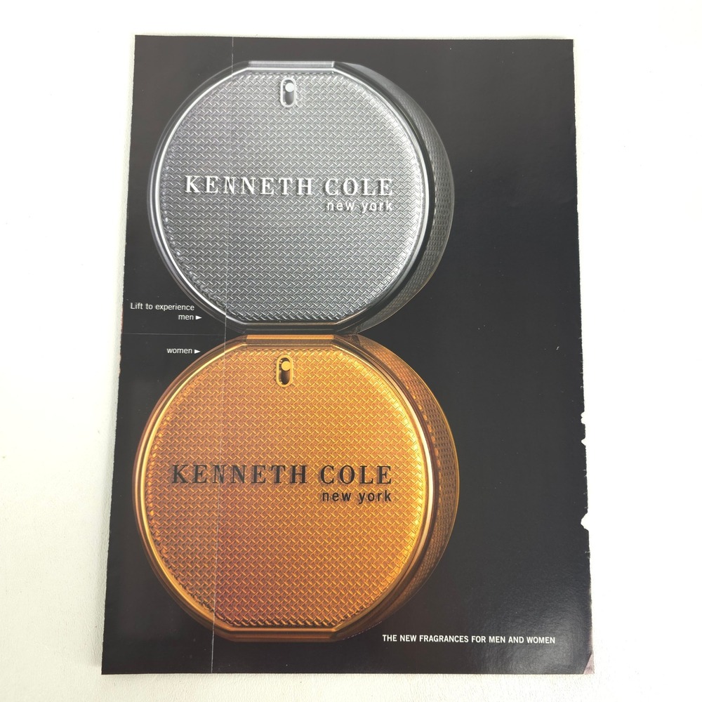 Kenneth Cole New York Fragrance Advertising Print Ad 2000 Collector Display Art